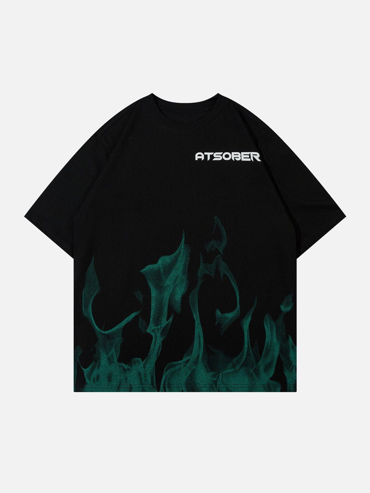 Flame Print Cotton Tee