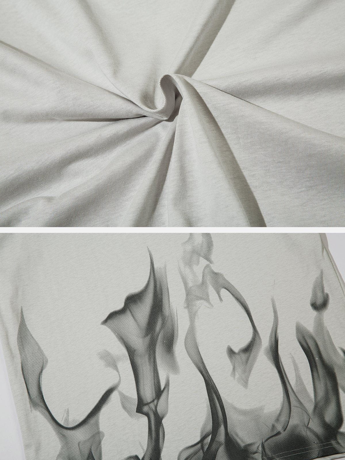 Flame Print Cotton Tee