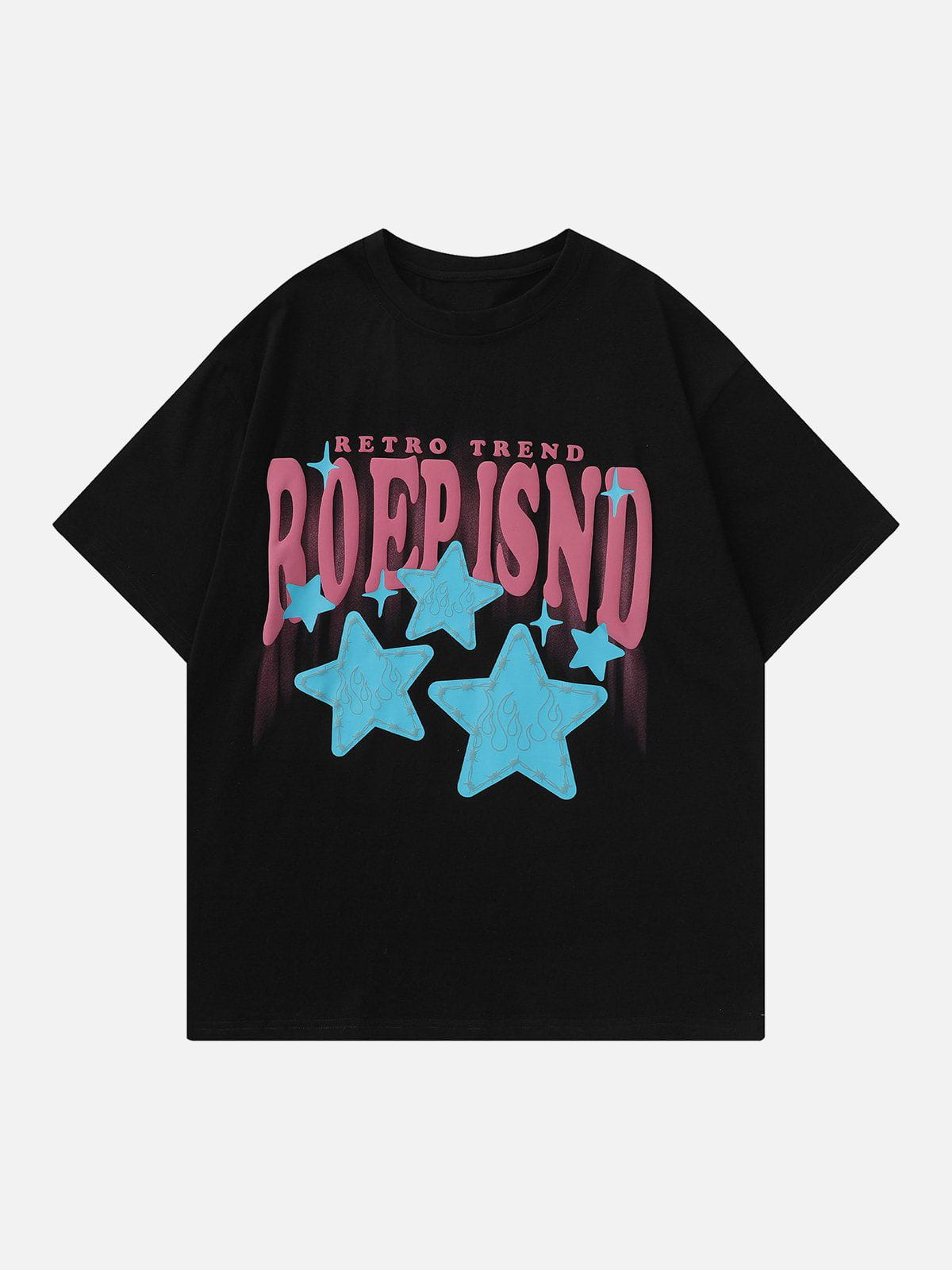 T-Shirt mit Flame Star Foam-Print 
