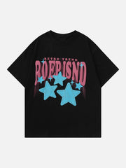 T-Shirt mit Flame Star Foam-Print 