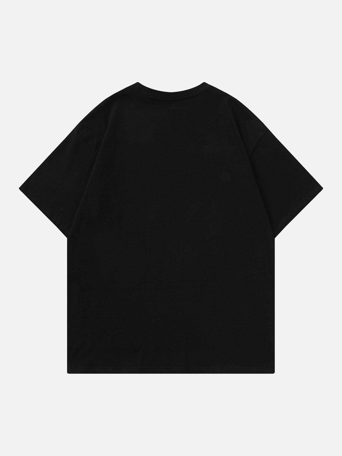 T-Shirt mit Flame Star Foam-Print 