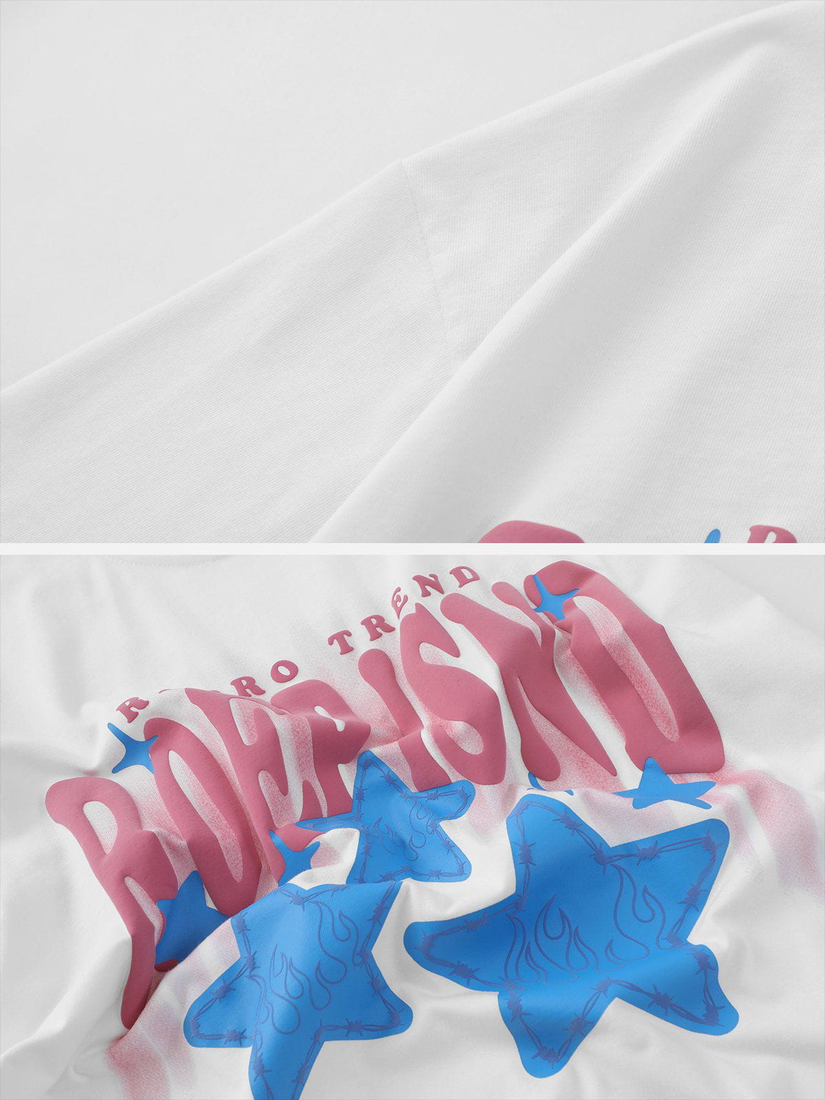 T-Shirt mit Flame Star Foam-Print 