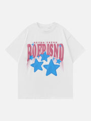 T-Shirt mit Flame Star Foam-Print 