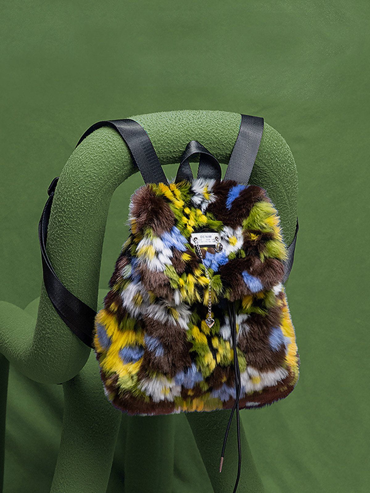 Fleece Flower Backpack