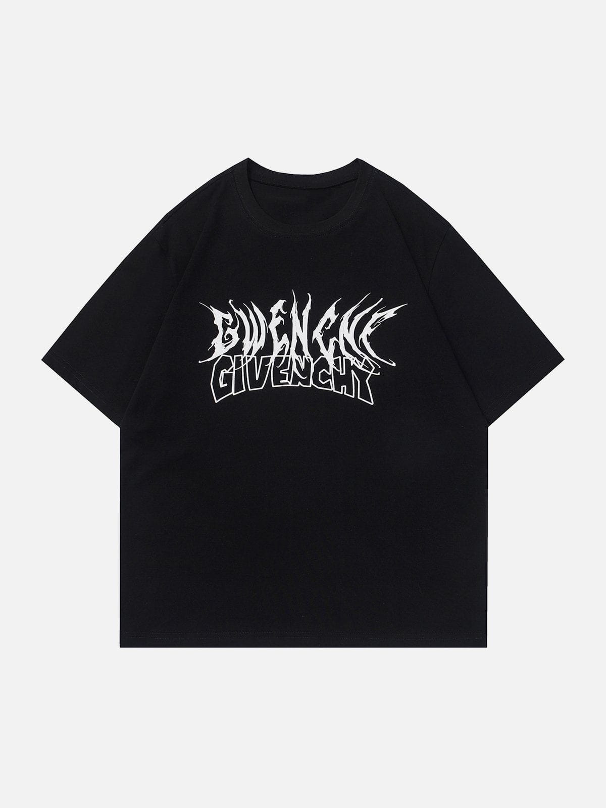 T-Shirt mit Flock Wing Bones Print 