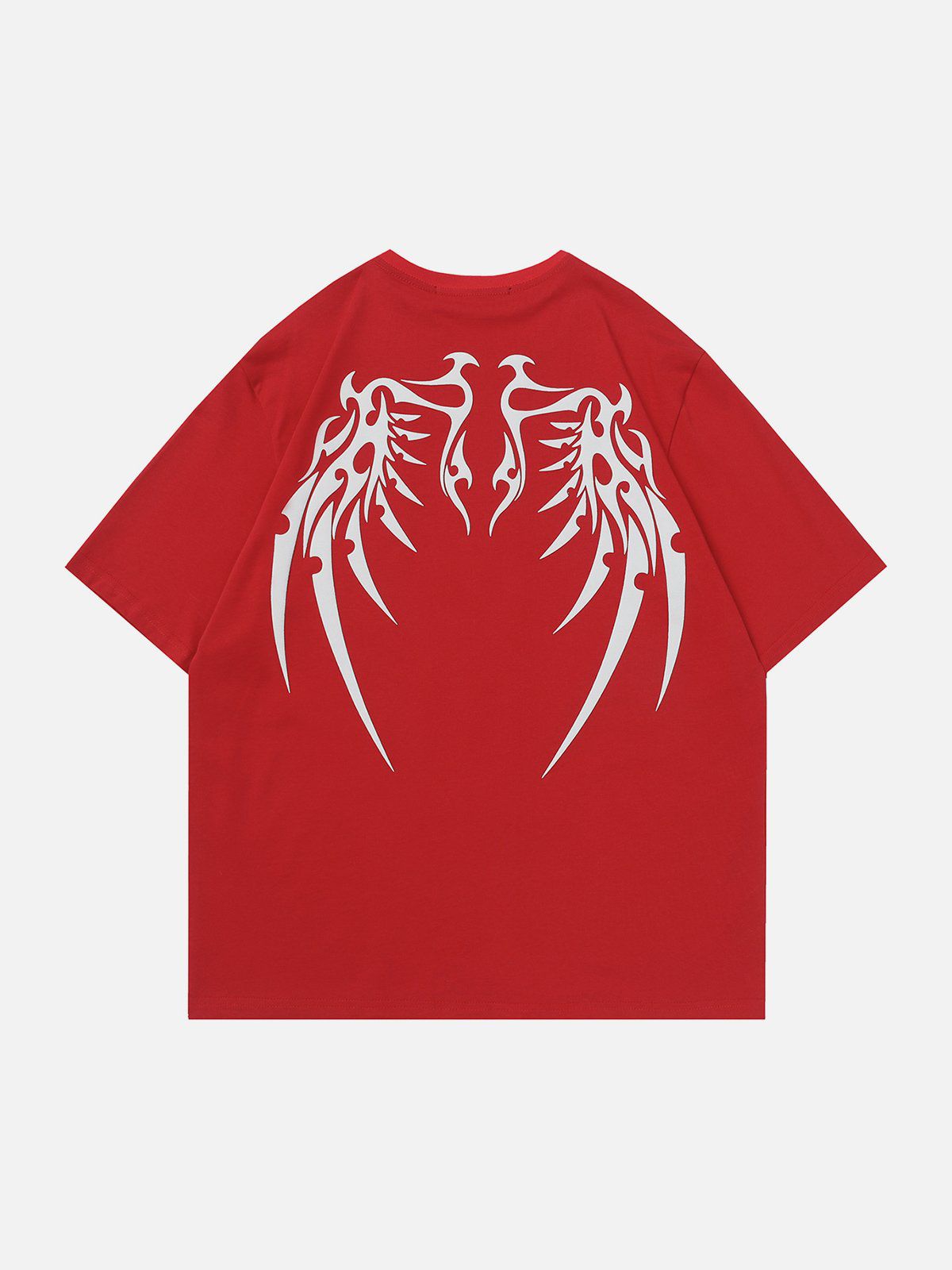 T-Shirt mit Flock Wing Bones Print 