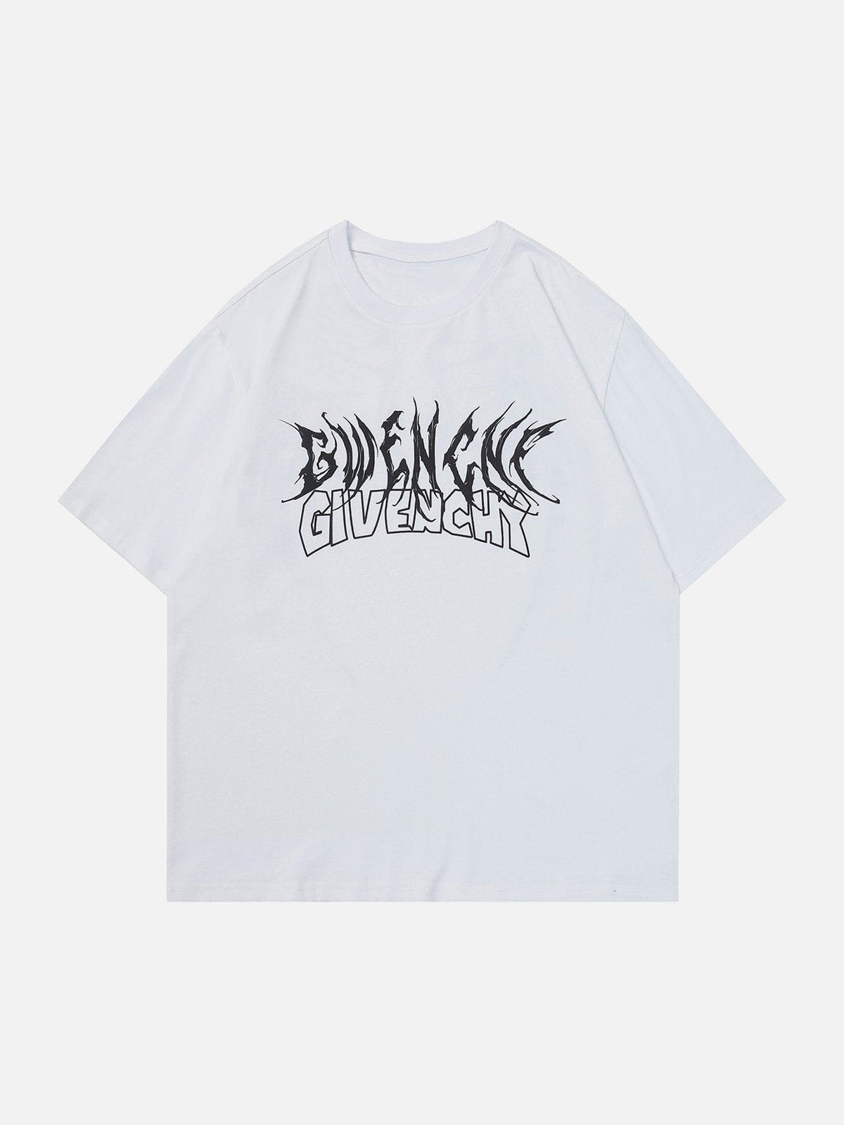 T-Shirt mit Flock Wing Bones Print 