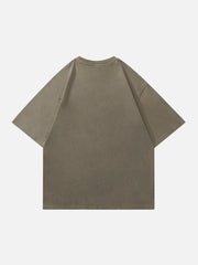 T-shirt à lettres floquées 