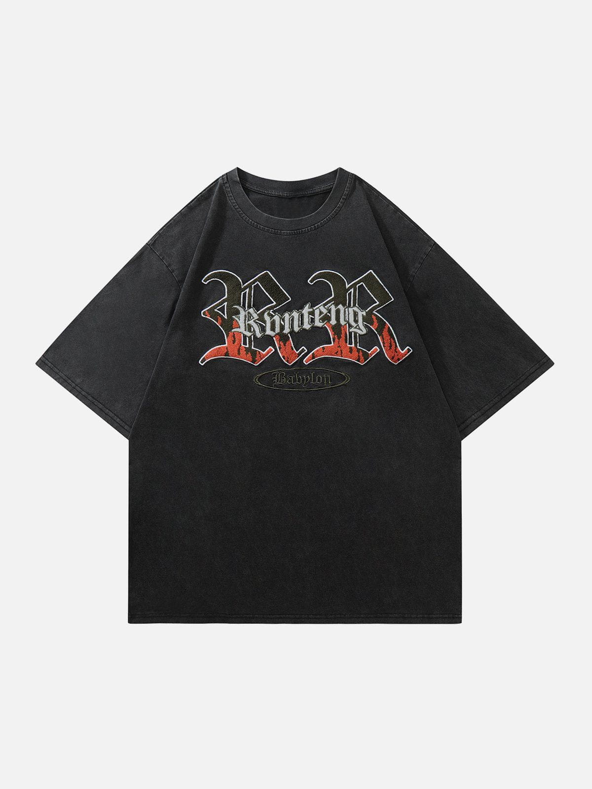 T-shirt à lettres floquées 