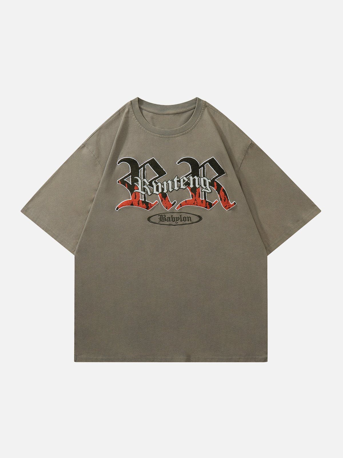 T-shirt à lettres floquées 