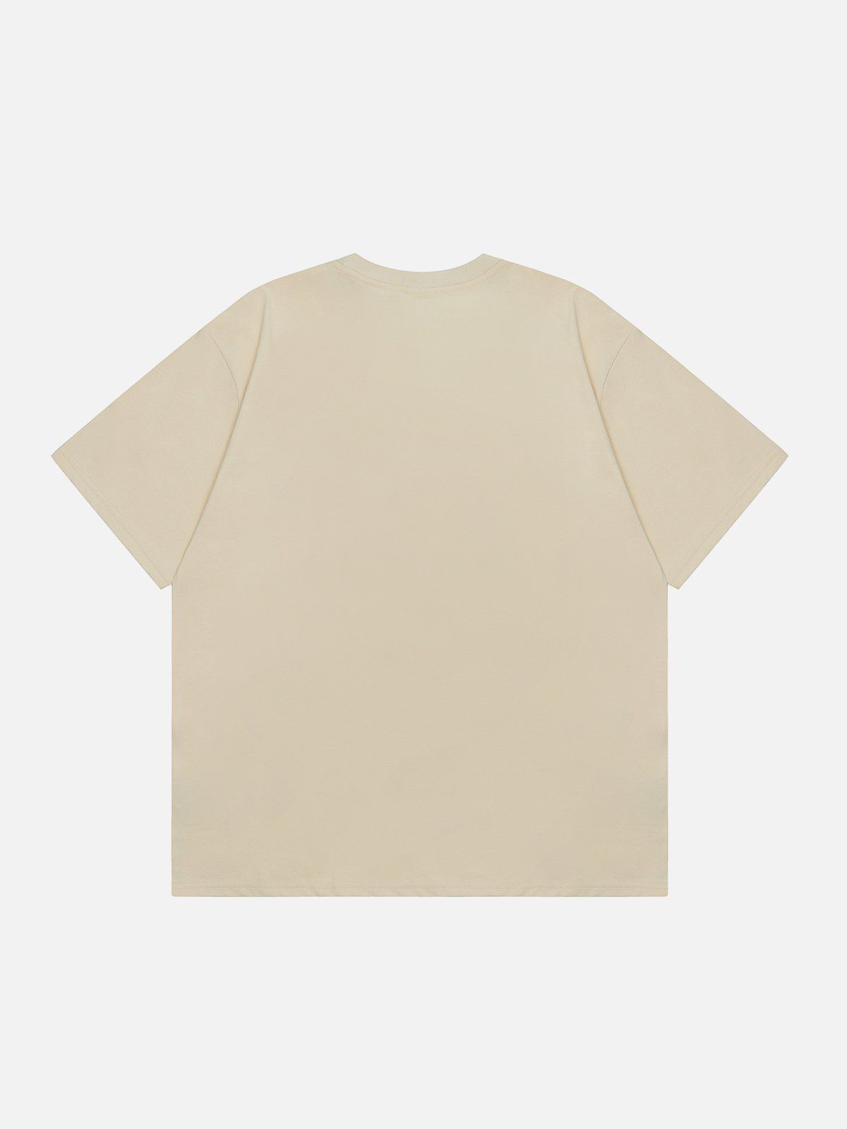 T-Shirt mit beflockter Sternquaste 