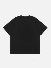 T-Shirt mit beflockter Sternquaste 