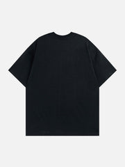 T-Shirt mit beflocktem Stern 