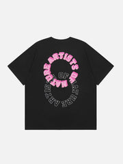 T-Shirt mit Flockdruck 