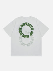T-Shirt mit Flockdruck 