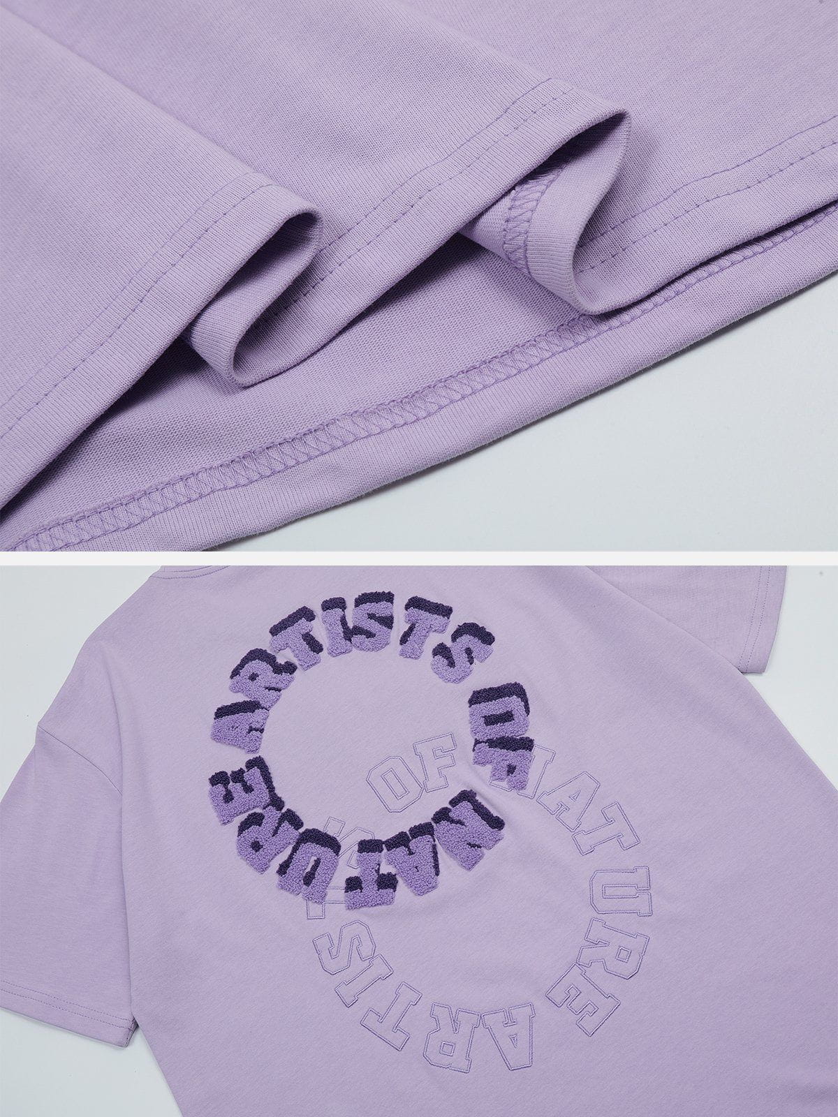 T-Shirt mit Flockdruck 