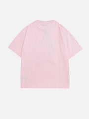 T-Shirt mit beflockter Sternstickerei 