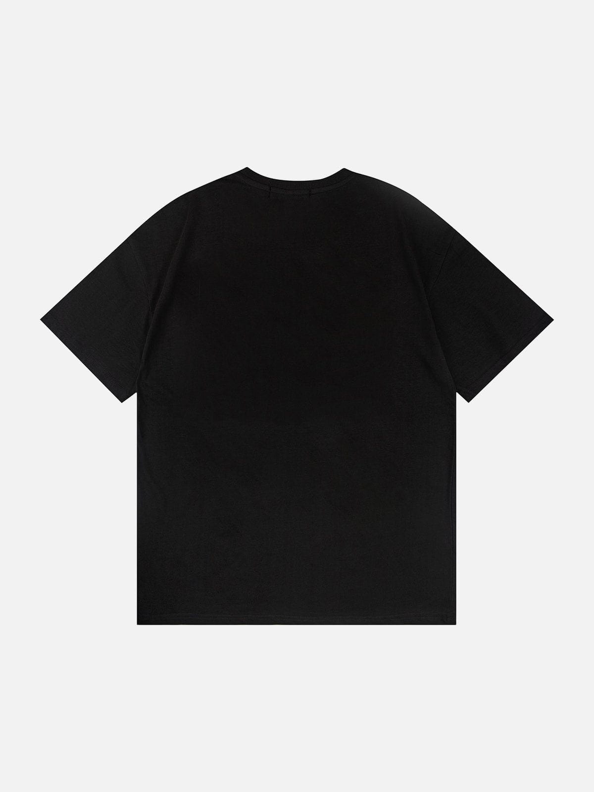 T-Shirt mit floralem Buchstaben-Print 