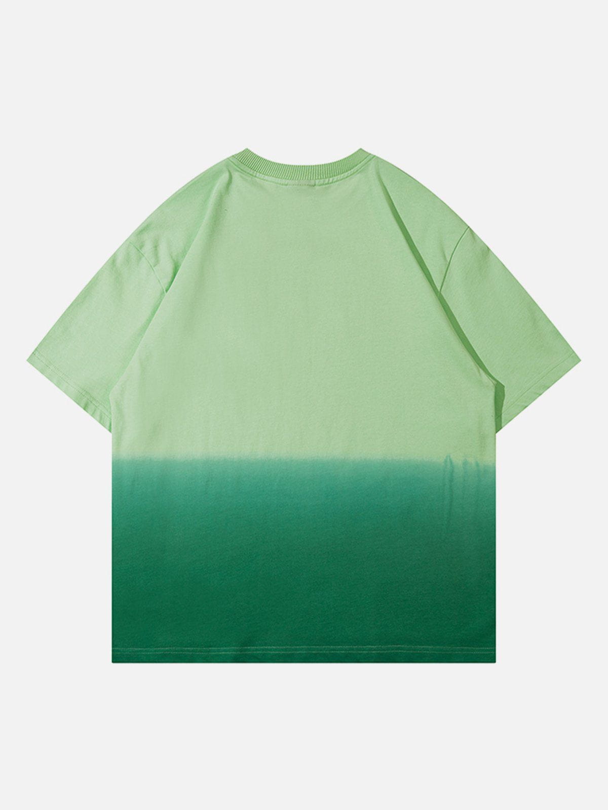 T-Shirt mit Farbverlauf und Blumendruck 