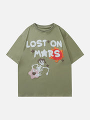 Flower Skeleton Graphic Tee