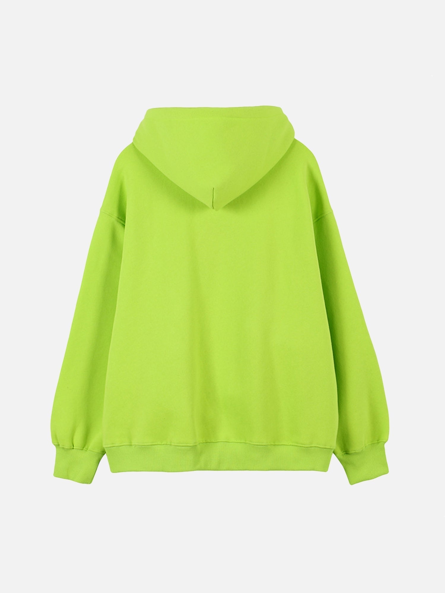 Fluorescent Green Mask Fleece Hoodie