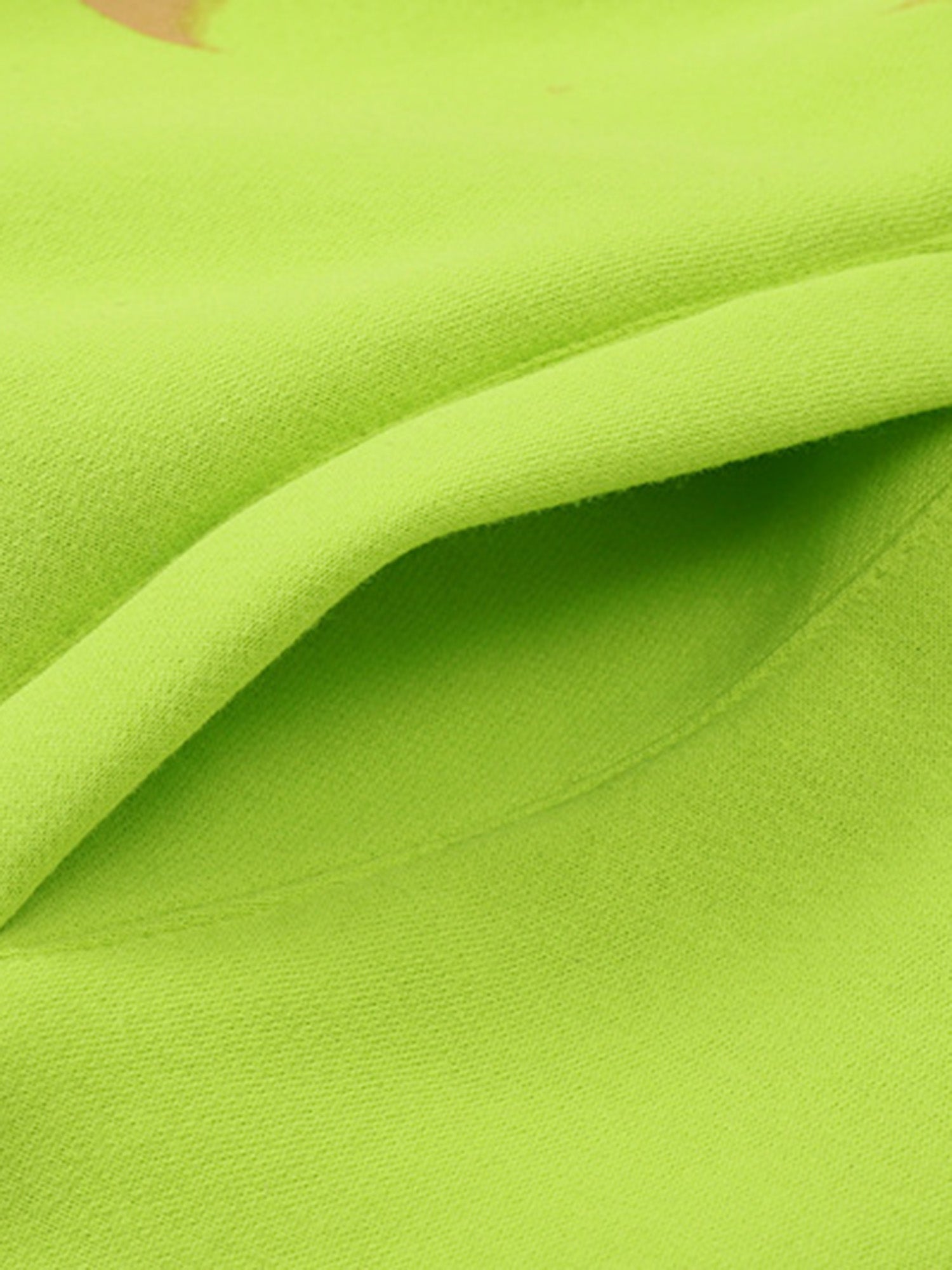 Fluorescent Green Mask Fleece Hoodie