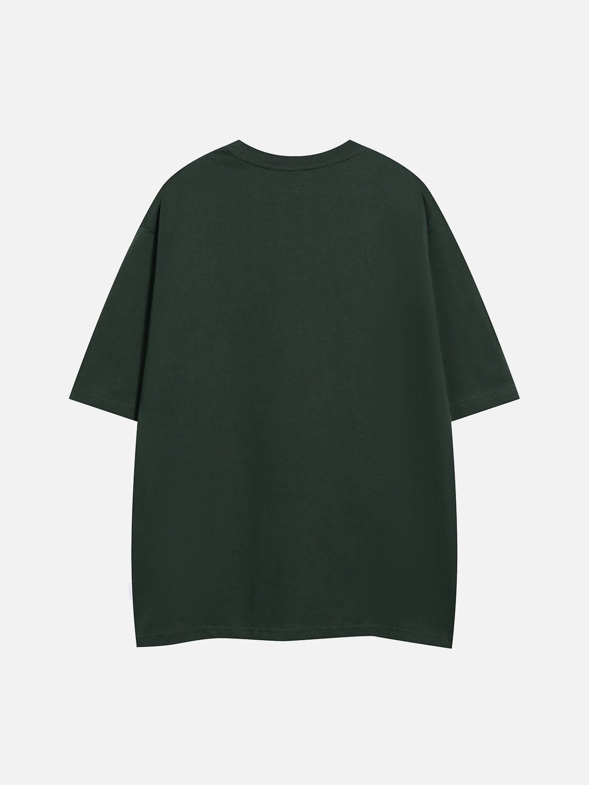 T-Shirt mit Schaumstoff-Buchstaben-Print 
