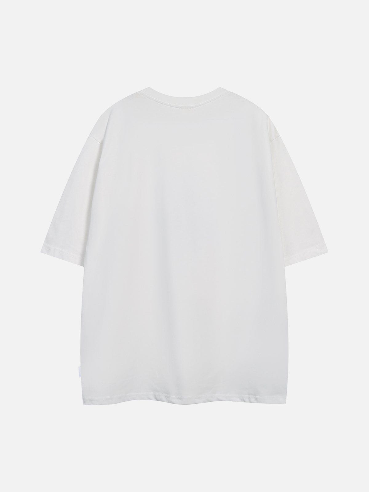 T-Shirt mit Schaumstoff-Buchstaben-Print 