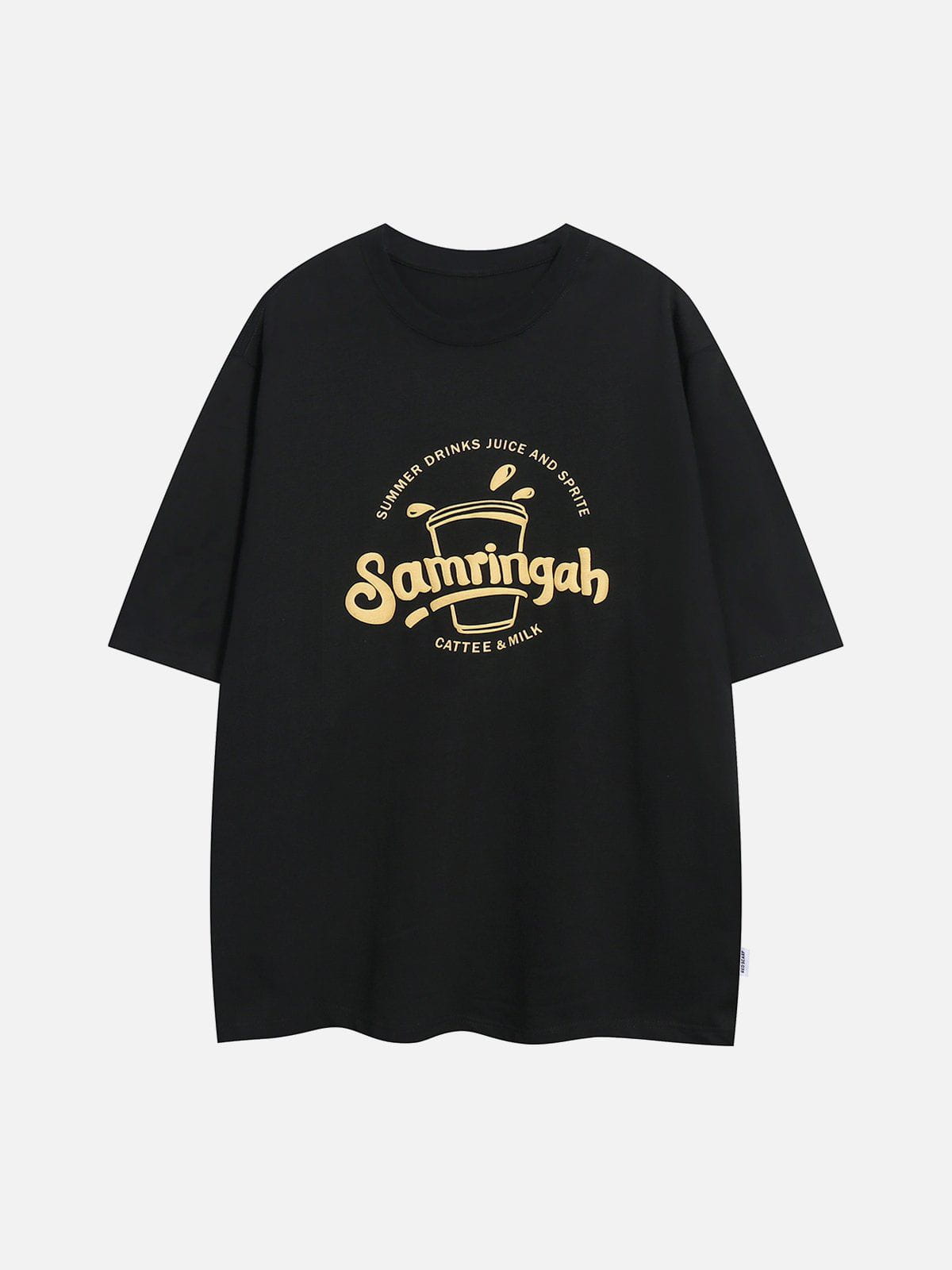 T-Shirt mit Schaumstoff-Buchstaben-Print 
