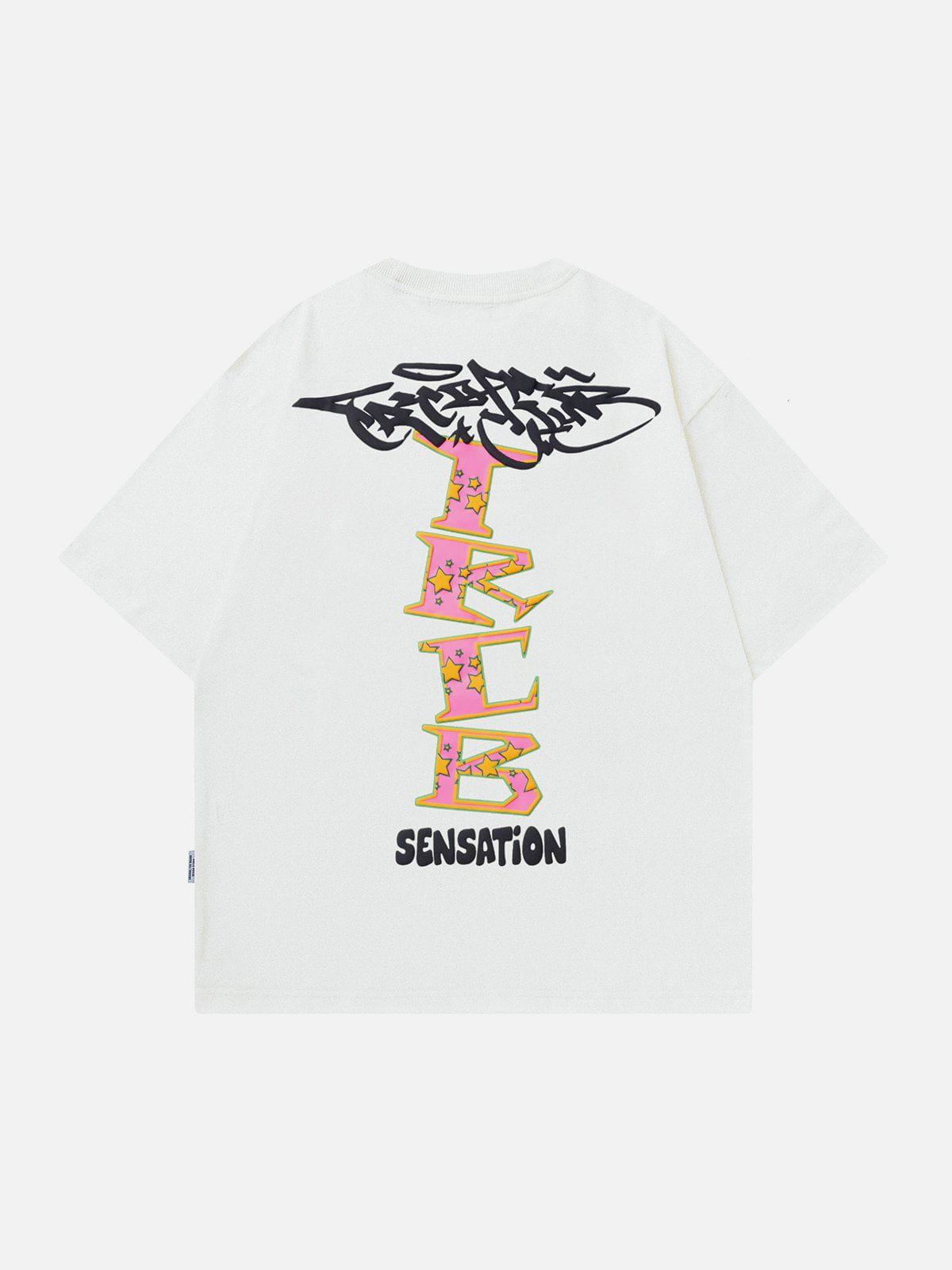 T-Shirt mit Schaumstoff-Buchstaben-Print 