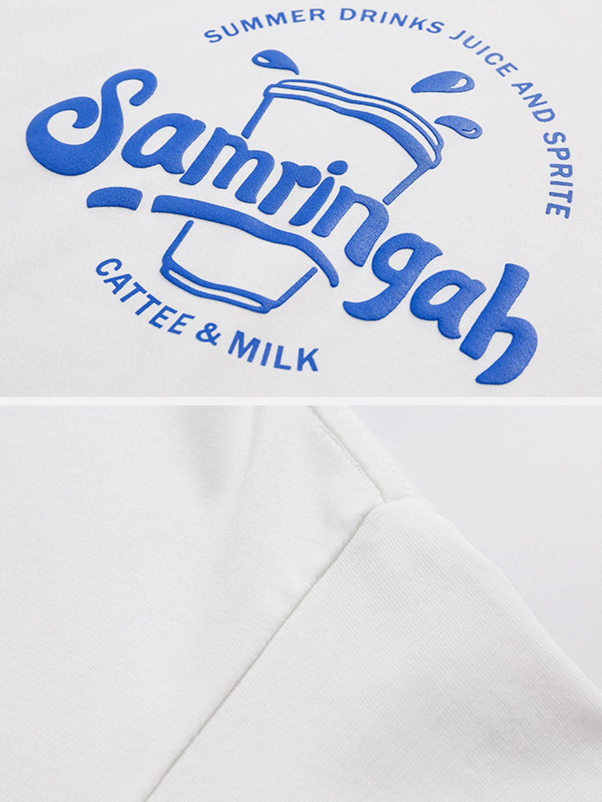 T-Shirt mit Schaumstoff-Buchstaben-Print 