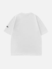 T-Shirt mit Schaumstoff-Portrait-Print 