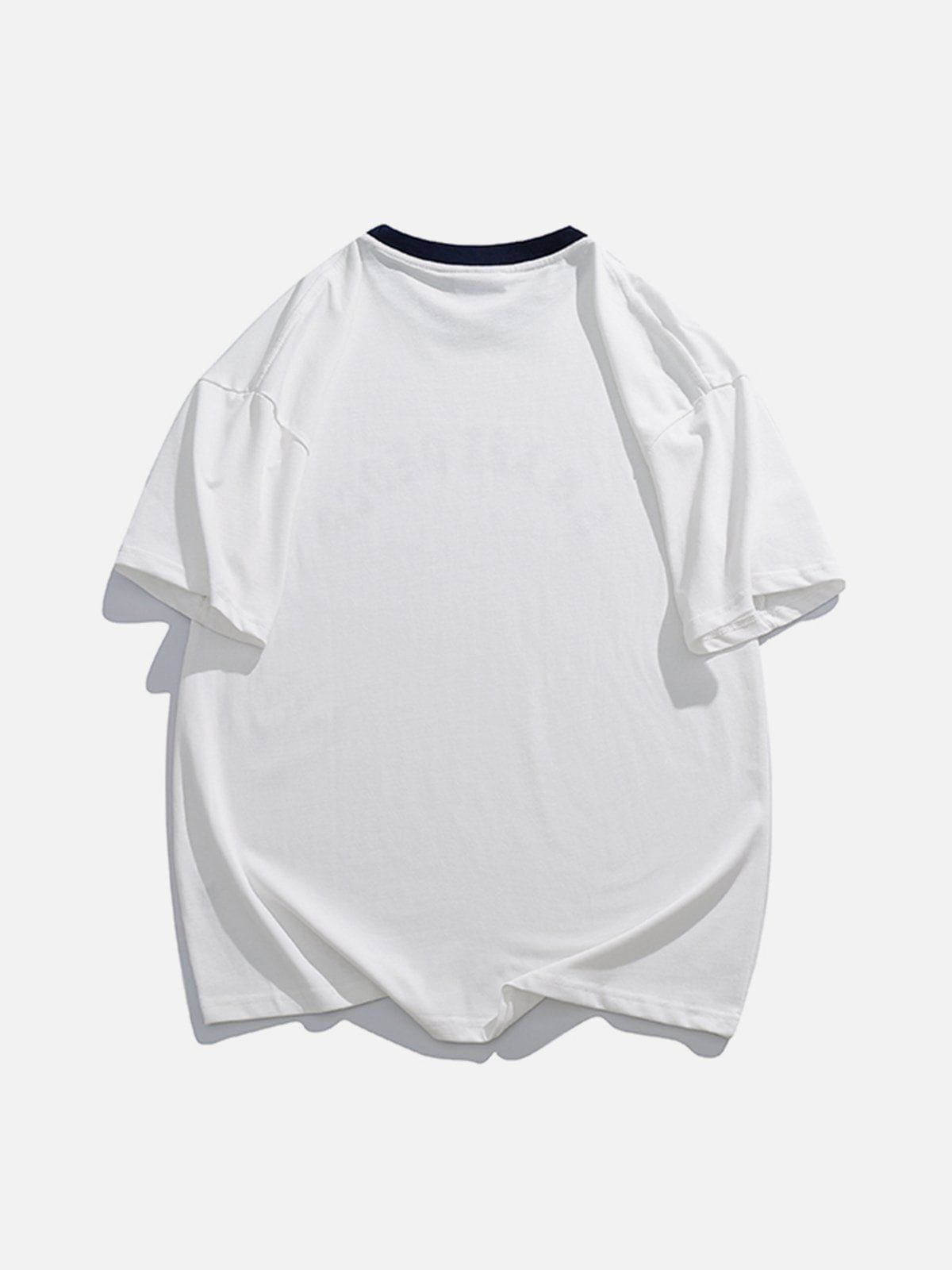 T-Shirt mit Schaumstoff-Aufdruck und Buchstaben 