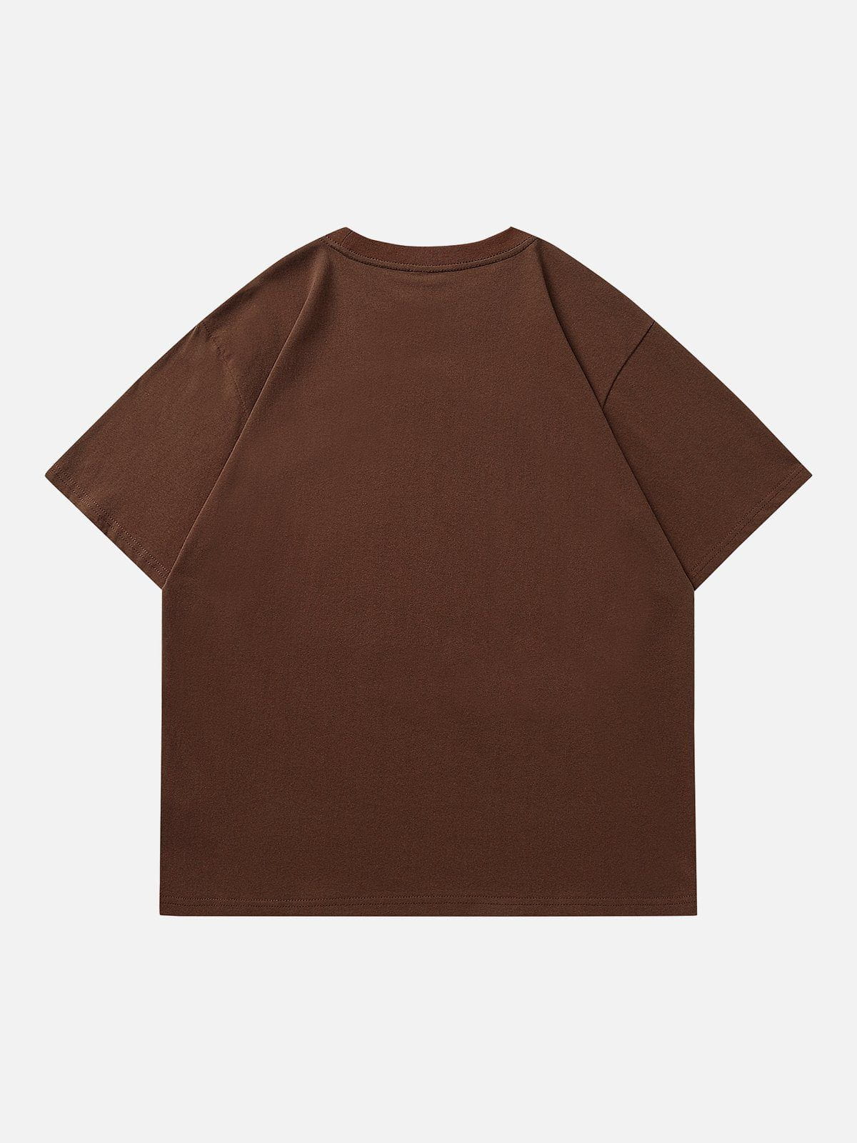 T-Shirt mit Pizza-Print aus Schaumstoff 