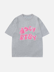 T-Shirt mit Schaumdruck und Sternenmuster 