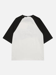 T-Shirt mit Schaumdruck und Sternenschatten 