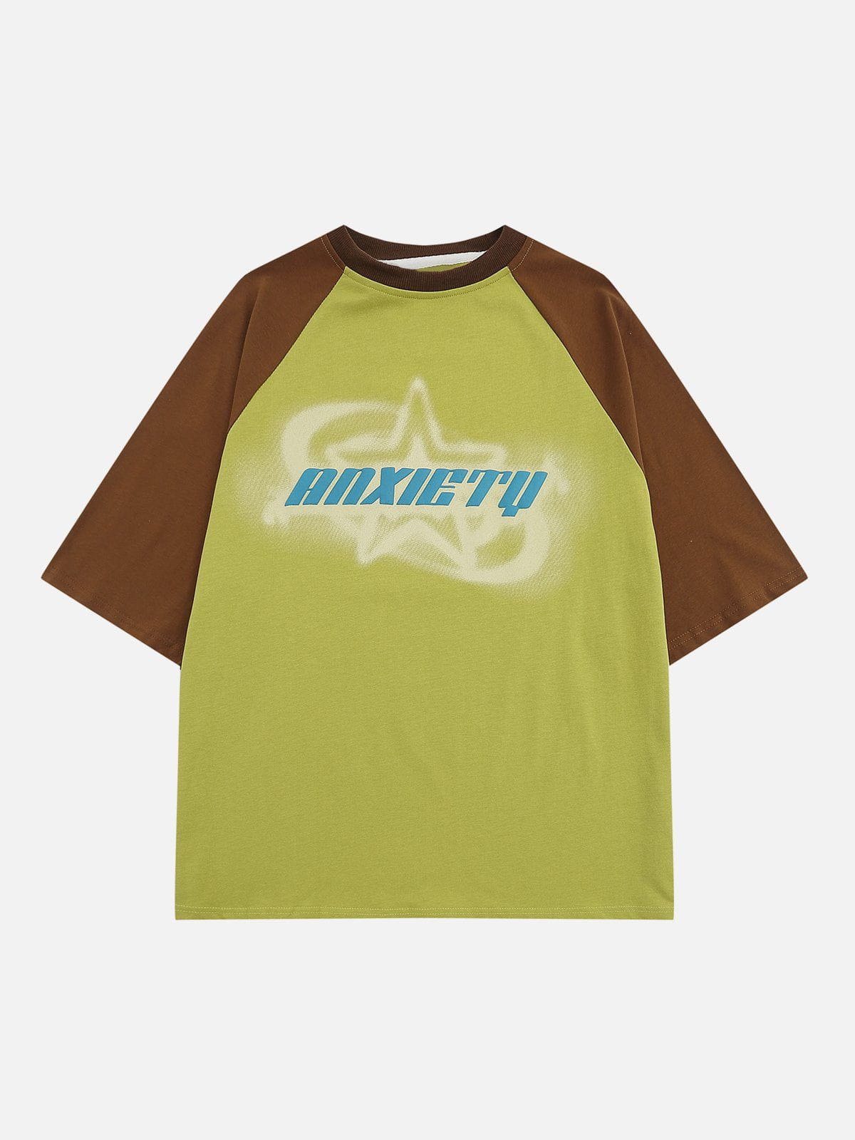 T-Shirt mit Schaumdruck und Sternenschatten 