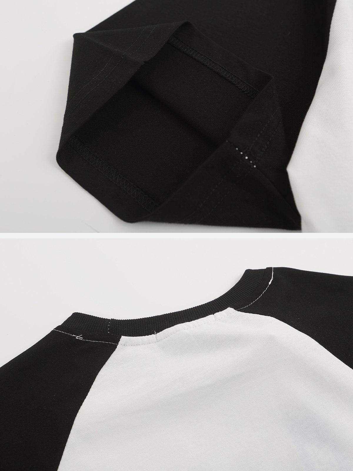 T-Shirt mit Schaumdruck und Sternenschatten 