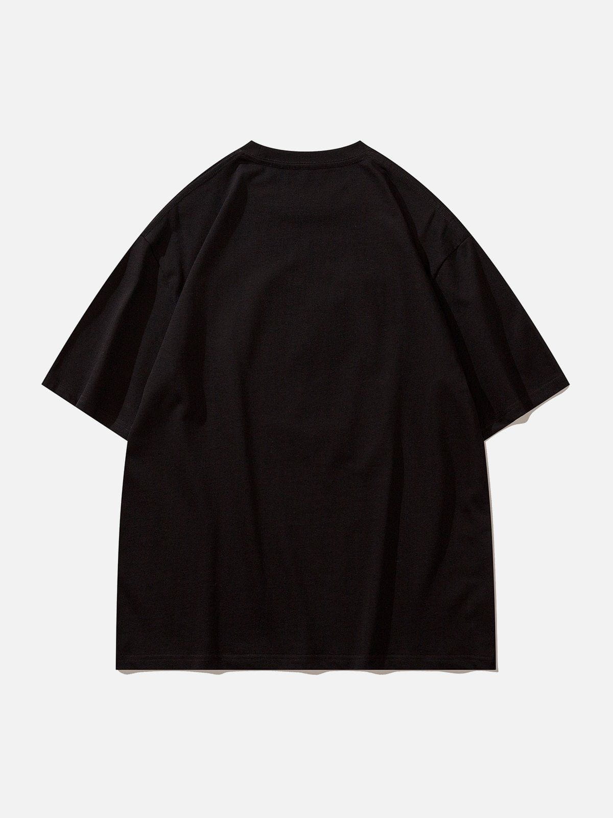 T-Shirt mit Schaumstoff-Kaninchen-Print 