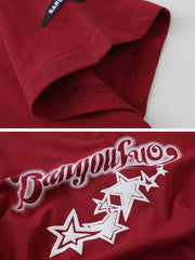T-Shirt mit Buchstaben-Print aus Schaumstoff 
