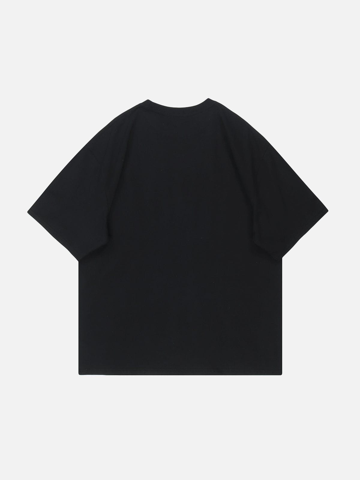 T-Shirt mit Schaumstoff-Stern-Aufdruck 