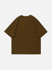 T-Shirt mit Schaumstoff-Stern-Aufdruck 