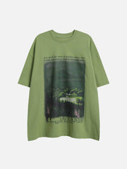 T-Shirt mit Forest House-Print 