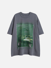T-Shirt mit Forest House-Print 