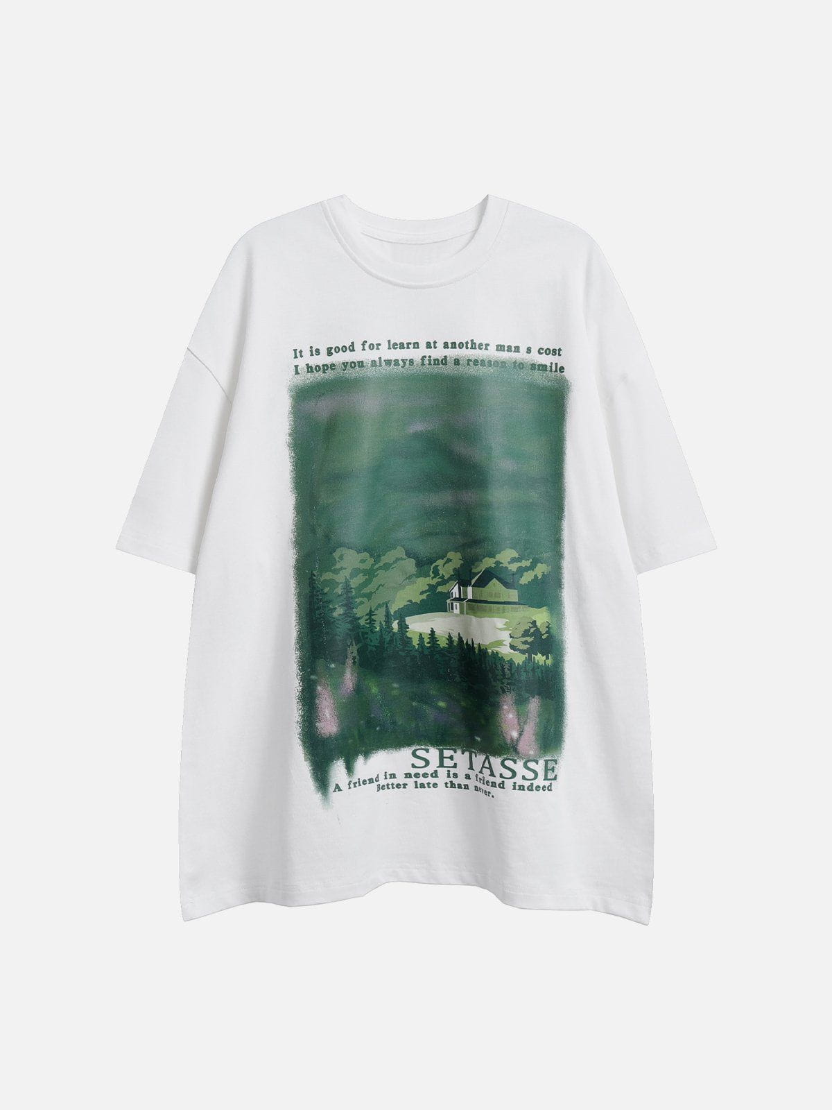 T-Shirt mit Forest House-Print 