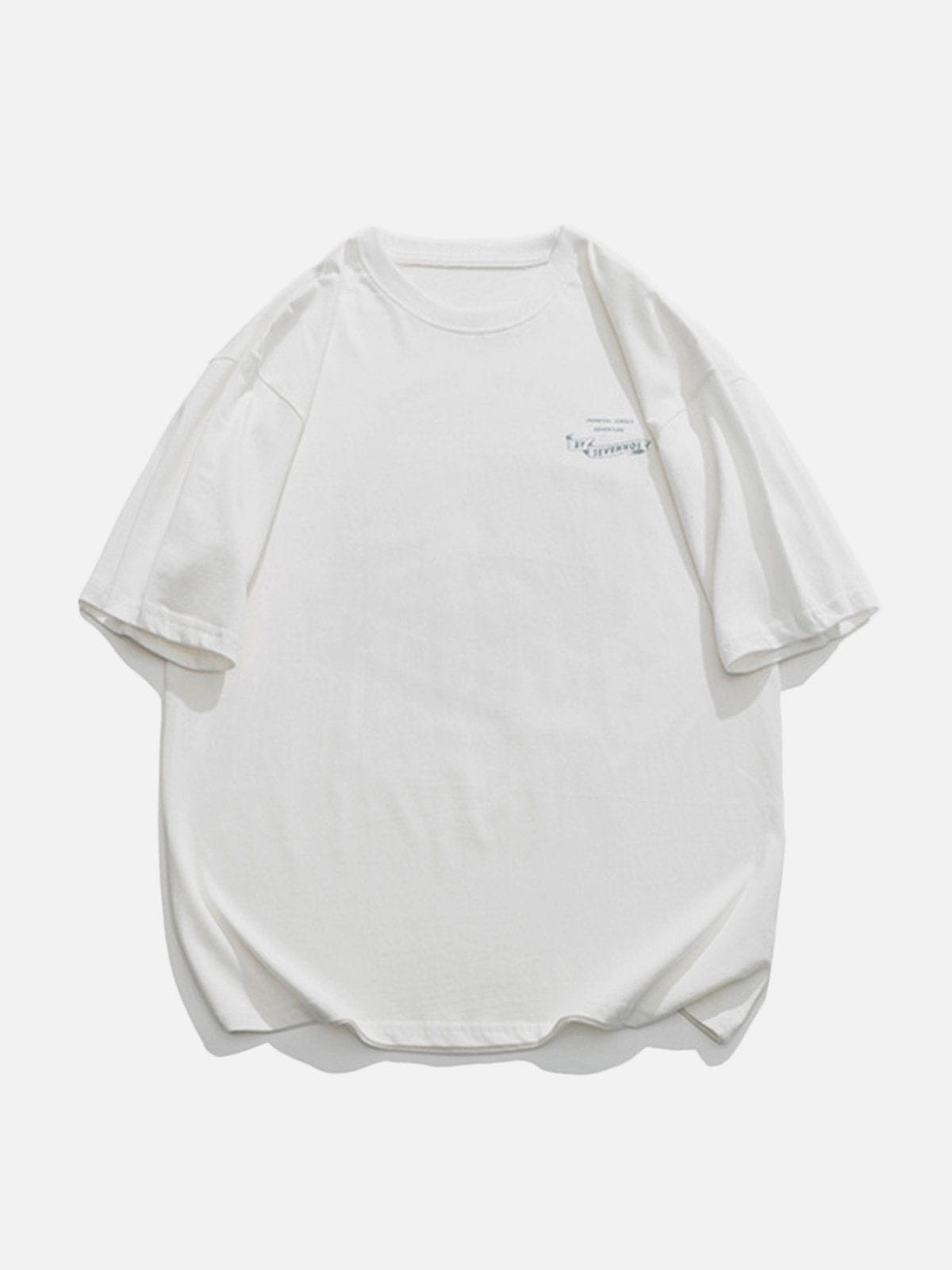 T-Shirt mit Wald- und Berg-Print 