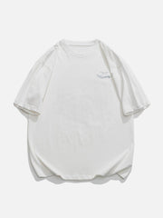 T-Shirt mit Wald- und Berg-Print 