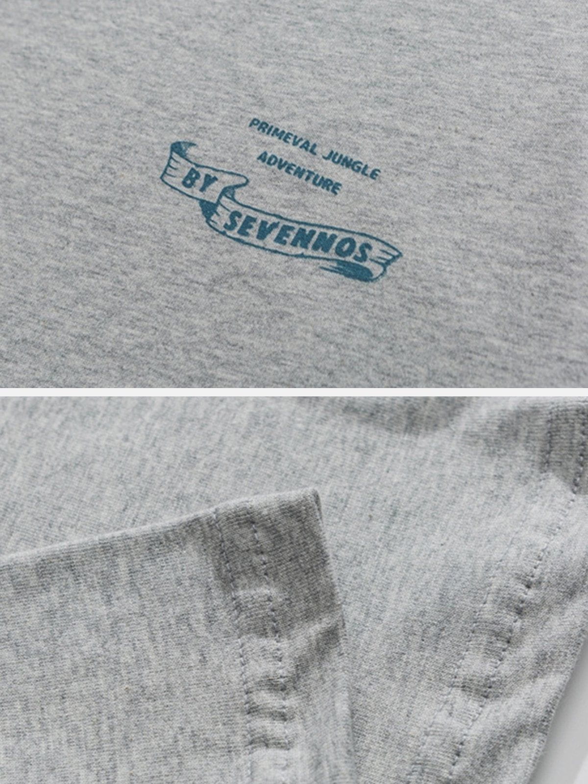 T-Shirt mit Wald- und Berg-Print 