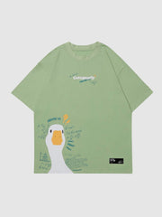 T-Shirt mit Formel-Enten-Grafik 