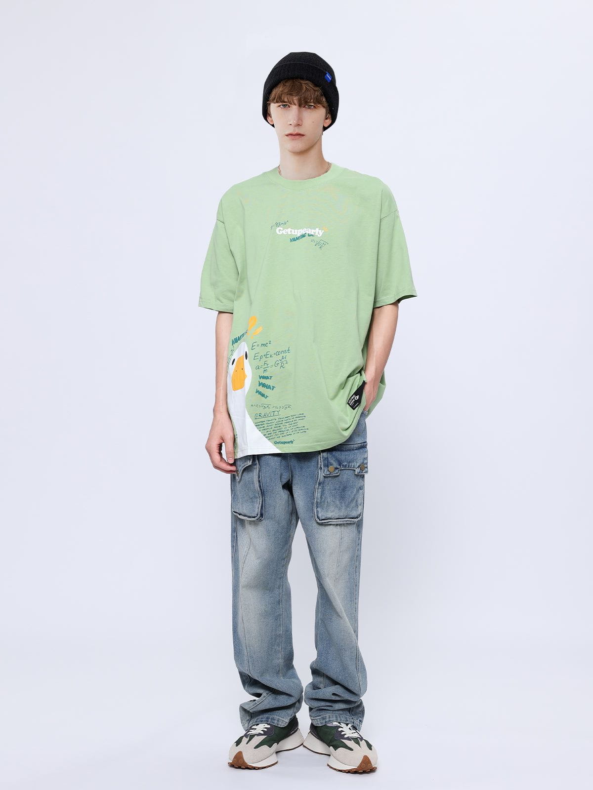 T-Shirt mit Formel-Enten-Grafik 